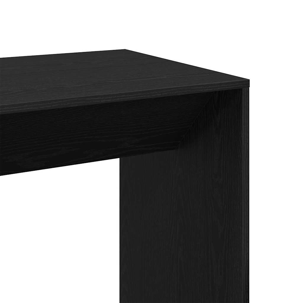 Bar Table 51 x 50 x 103.5 cm Engineered Wood Black Oak