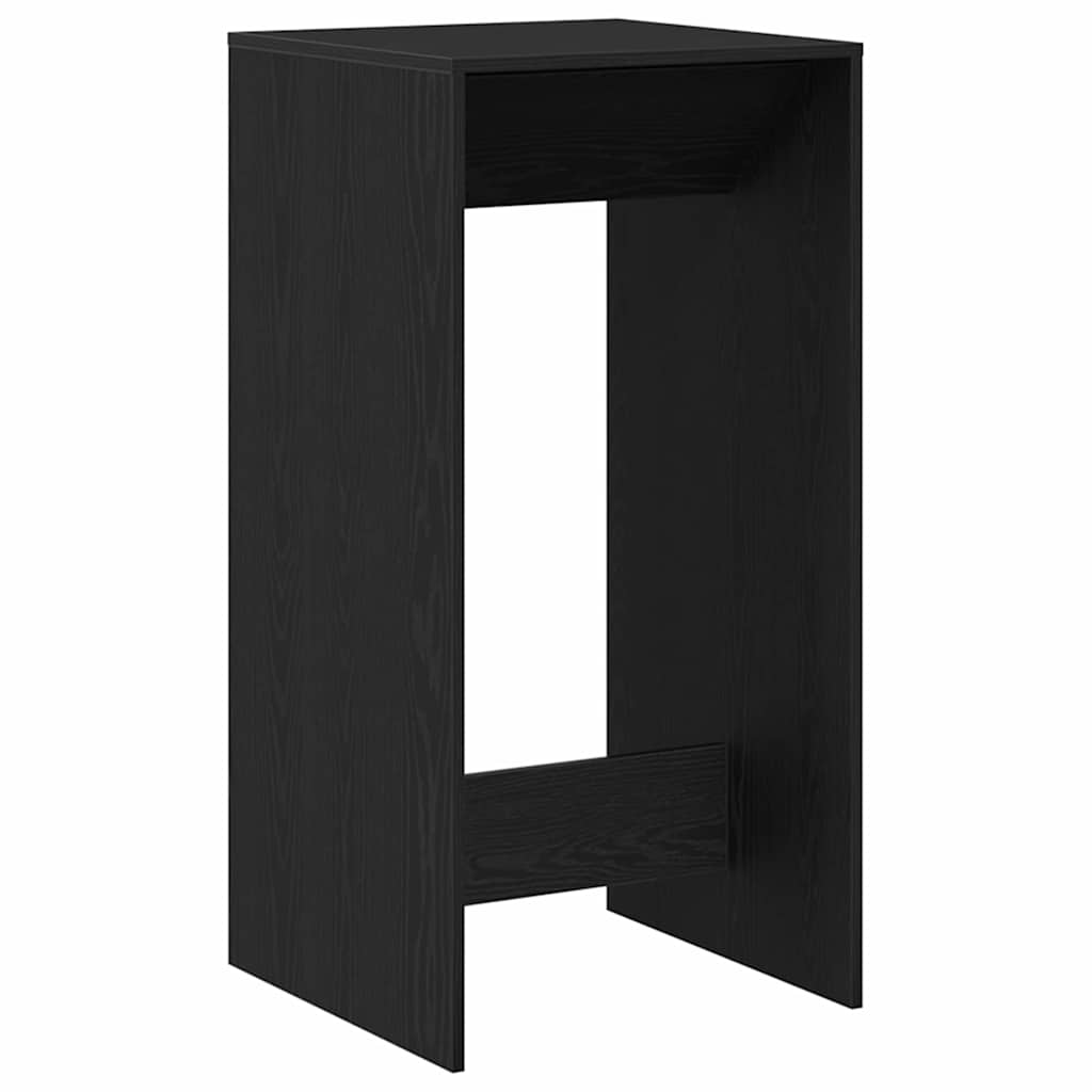 Bar Table Black Oak 51 x 50 x 103.5 cm Engineered Wood