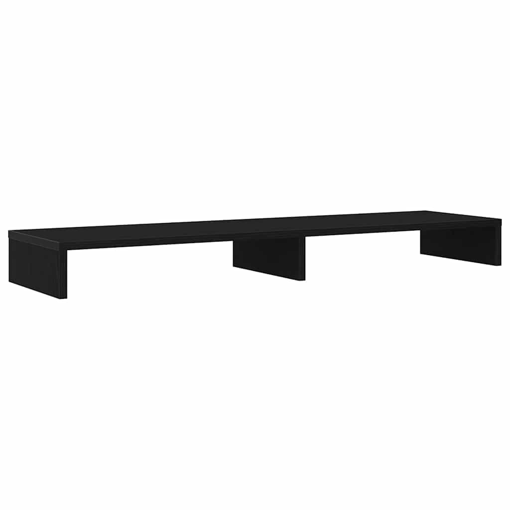 Monitor Stand Black Oak 100x27x10 cm Engineered Wood