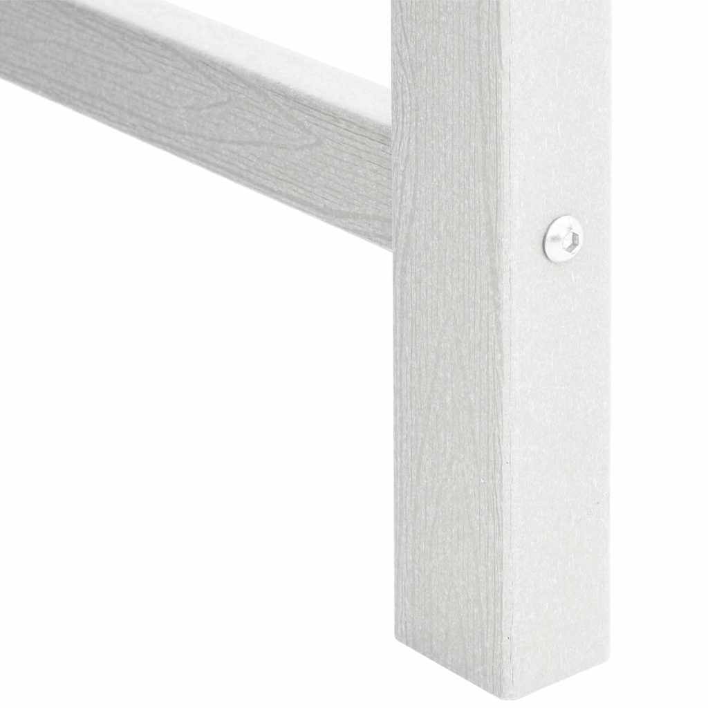 Garden Bench White 120 x 59 x 88 cm HDPE