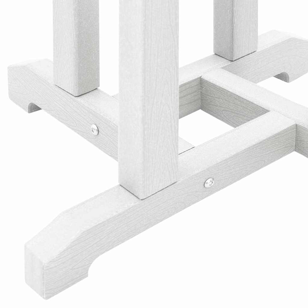 Bar Table White 55 x 55 x 107 cm Polyethylene