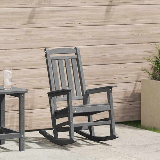 Garden Rocking Chair Light Grey HDPE
