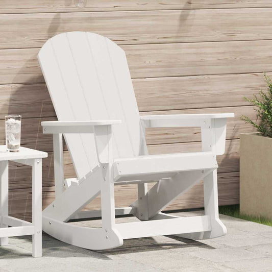 Adirondack Rocking Chair White HDPE
