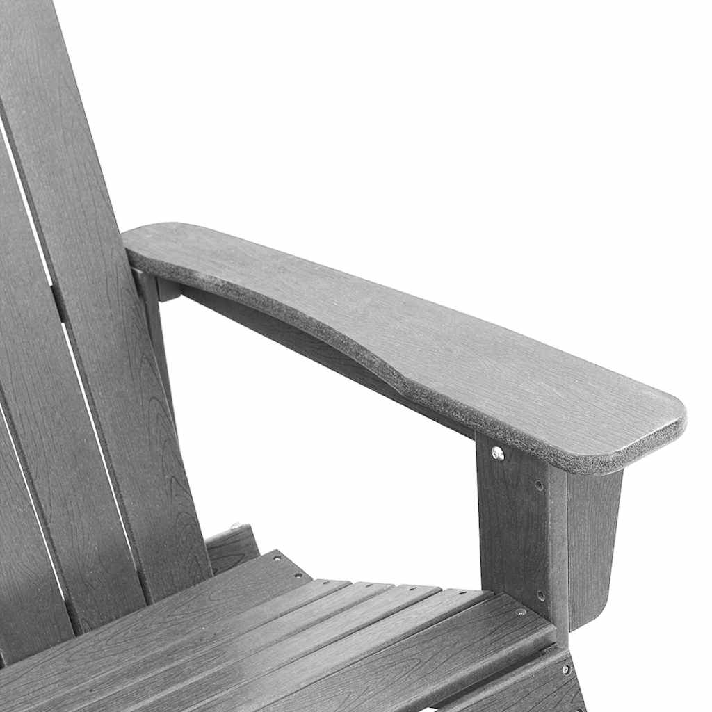 Adirondack Rocking Chair Light Grey HDPE