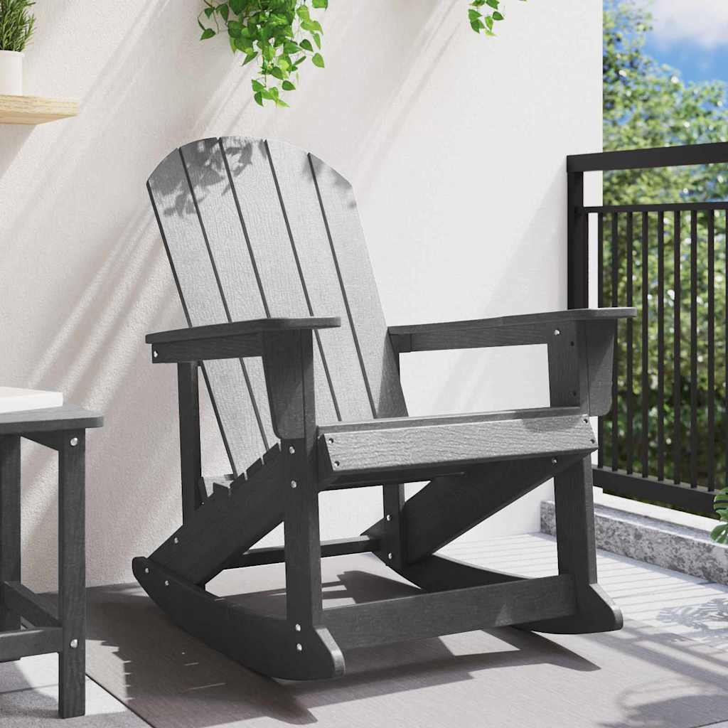 Adirondack Rocking Chair Light Grey HDPE