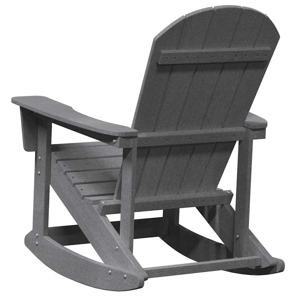 Adirondack Rocking Chair Light Grey HDPE