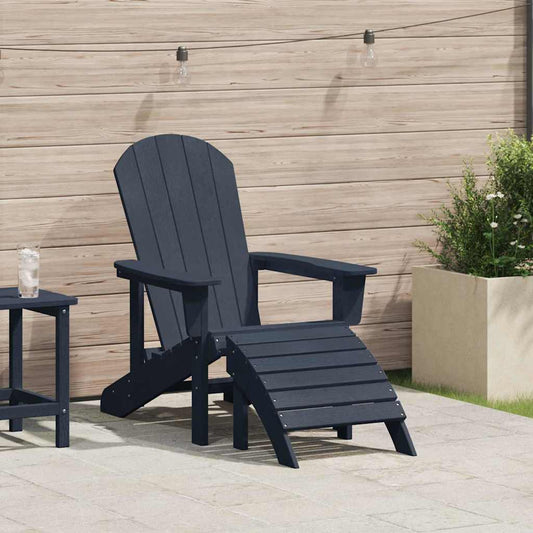 Adirondack Chair Navy Blue HDPE