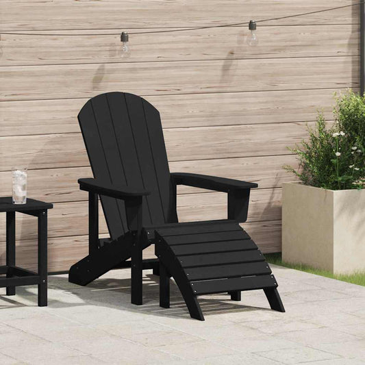 Adirondack Chair Black HDPE