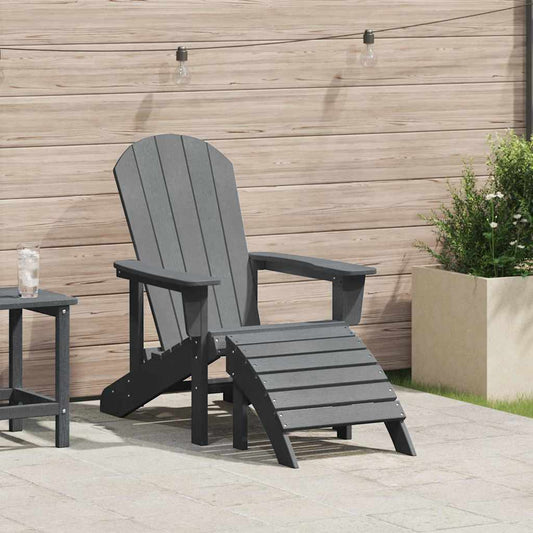 Adirondack Chair Light Grey HDPE
