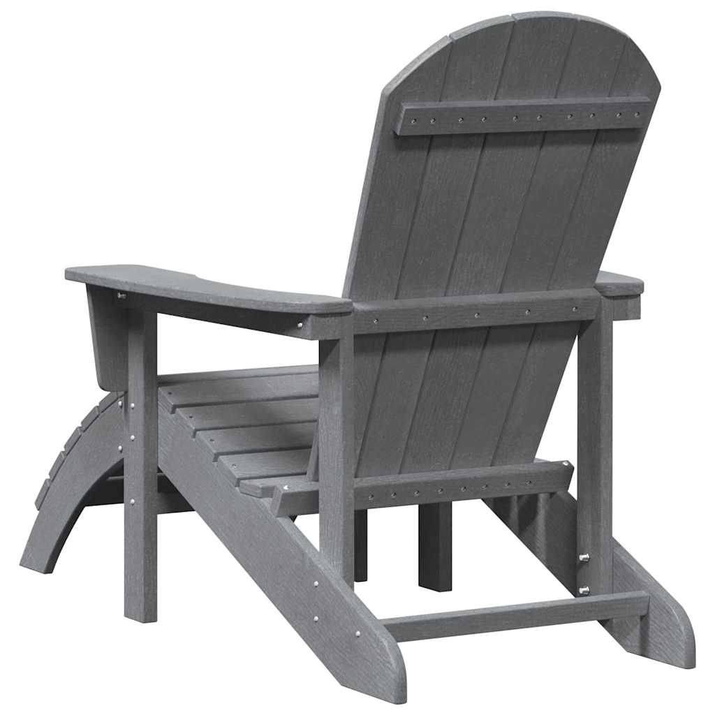 Adirondack Chair Light Grey 82 x 74 x 92 cm HDPE