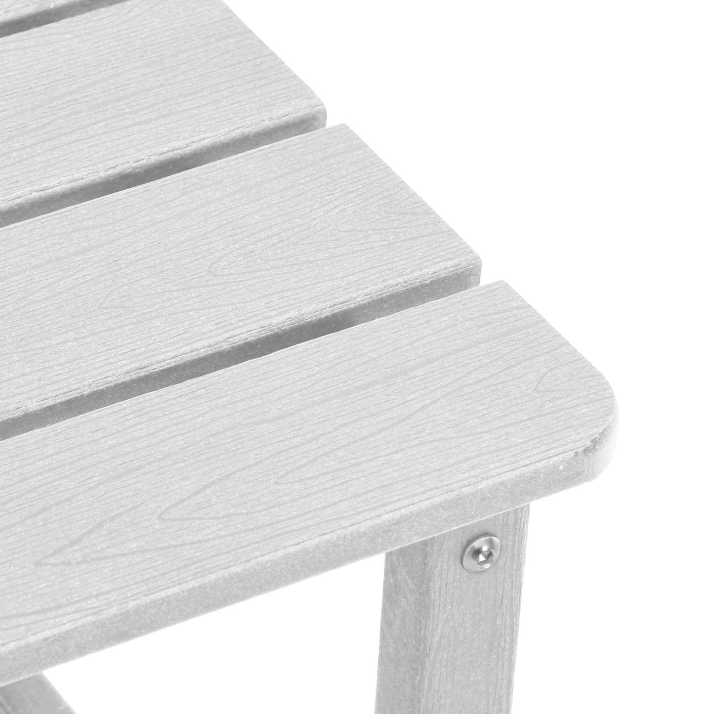 Side Table White 38 x 38 x 46 cm Polyethylene
