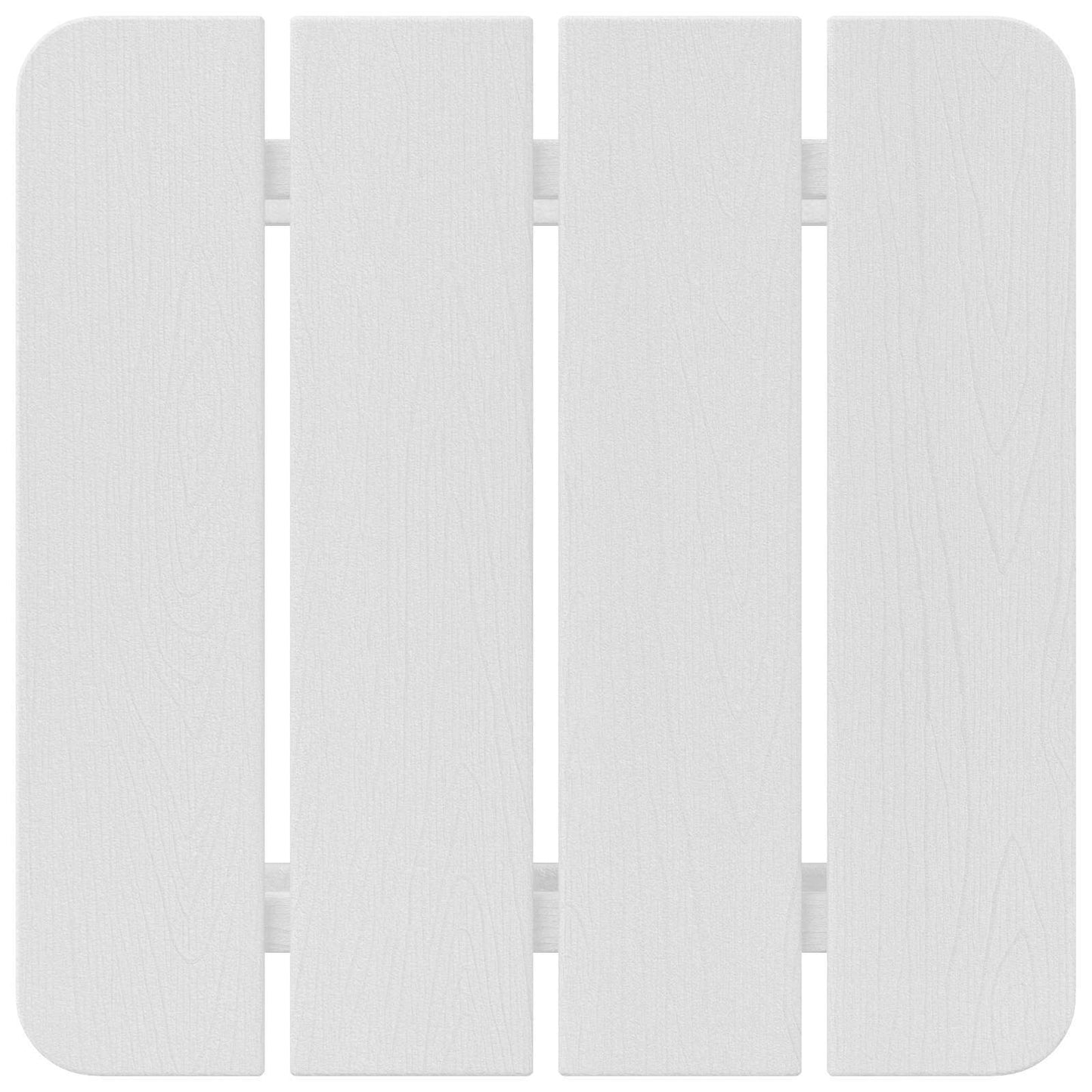 Side Table White 38 x 38 x 46 cm Polyethylene