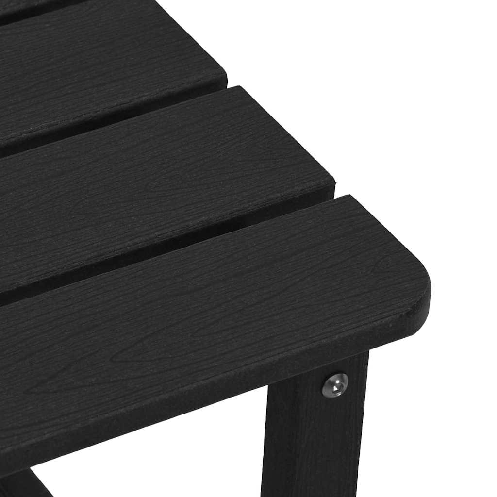 Side Table Black 38 x 38 x 46 cm Polyethylene