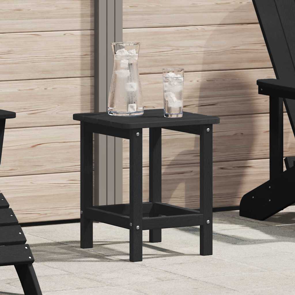Side Table Black 38 x 38 x 46 cm Polyethylene