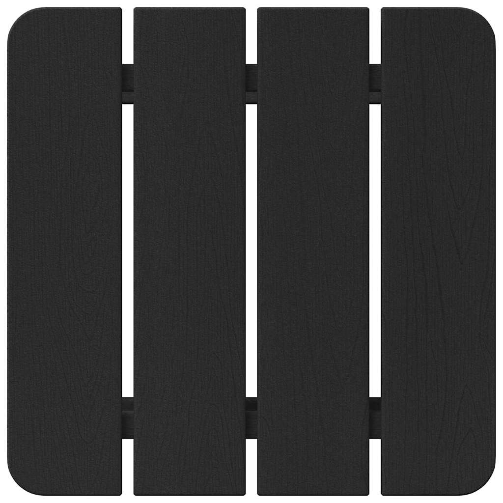 Side Table Black 38 x 38 x 46 cm Polyethylene