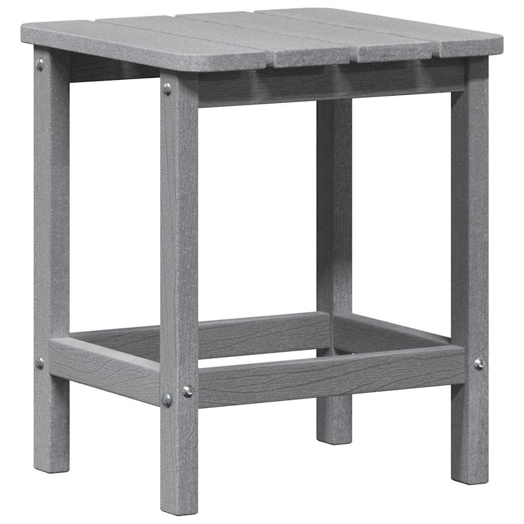 Side Table Light Grey 38 x 38 x 46 cm Polyethylene