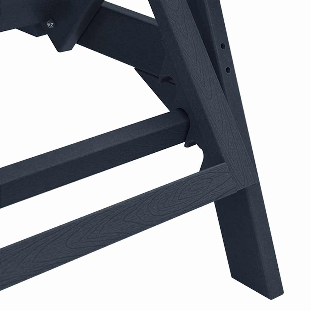 Sun Lounger Navy Blue 195.5 x 53 x 98.5 cm HDPE
