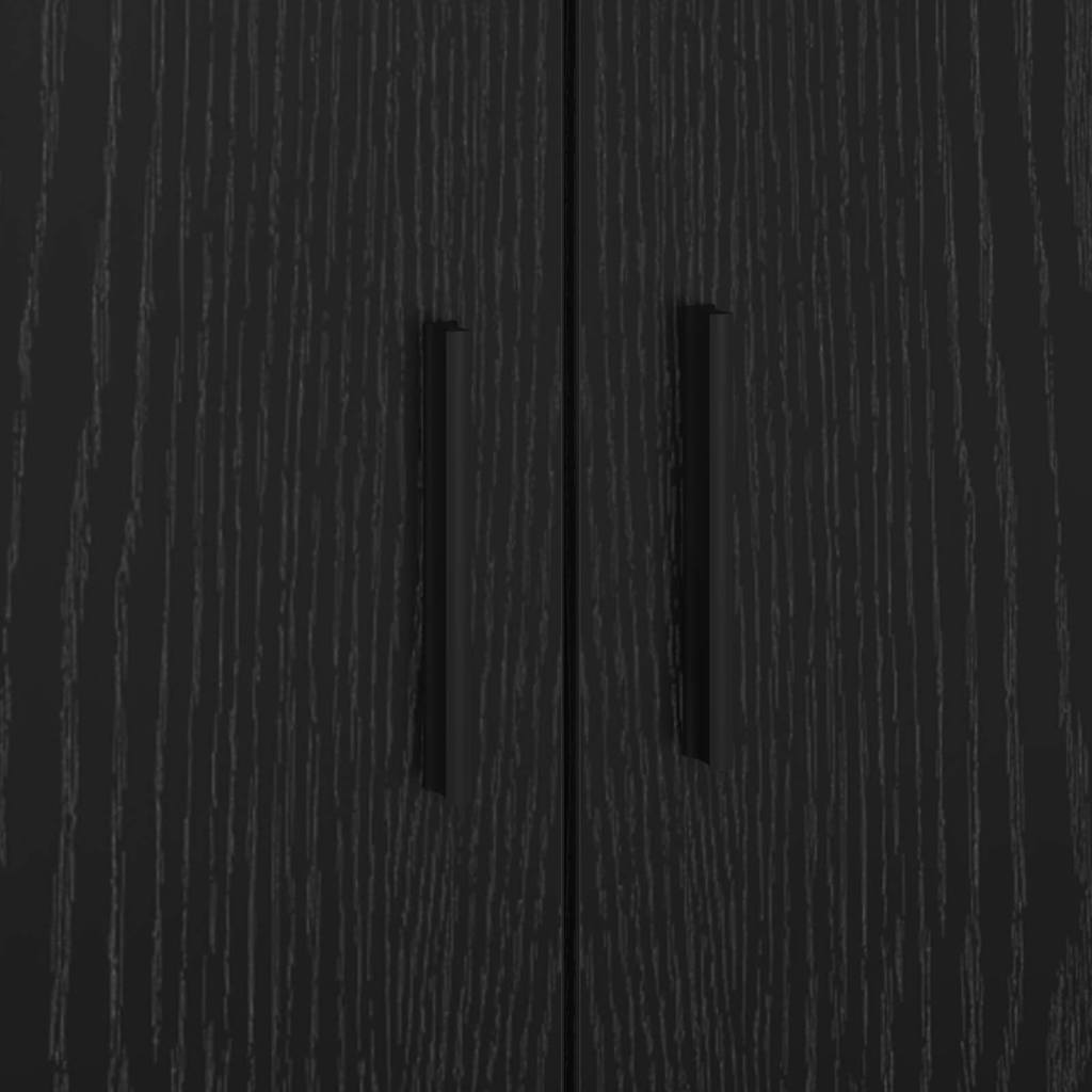 Bed Frame with Drawer Black Oak 90 x 200 cm Engineered Wood