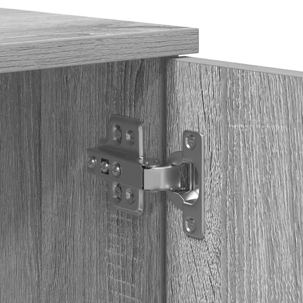 Bed Frame with Drawer Grey Sonoma 90 x 200 cm Engineered Wood