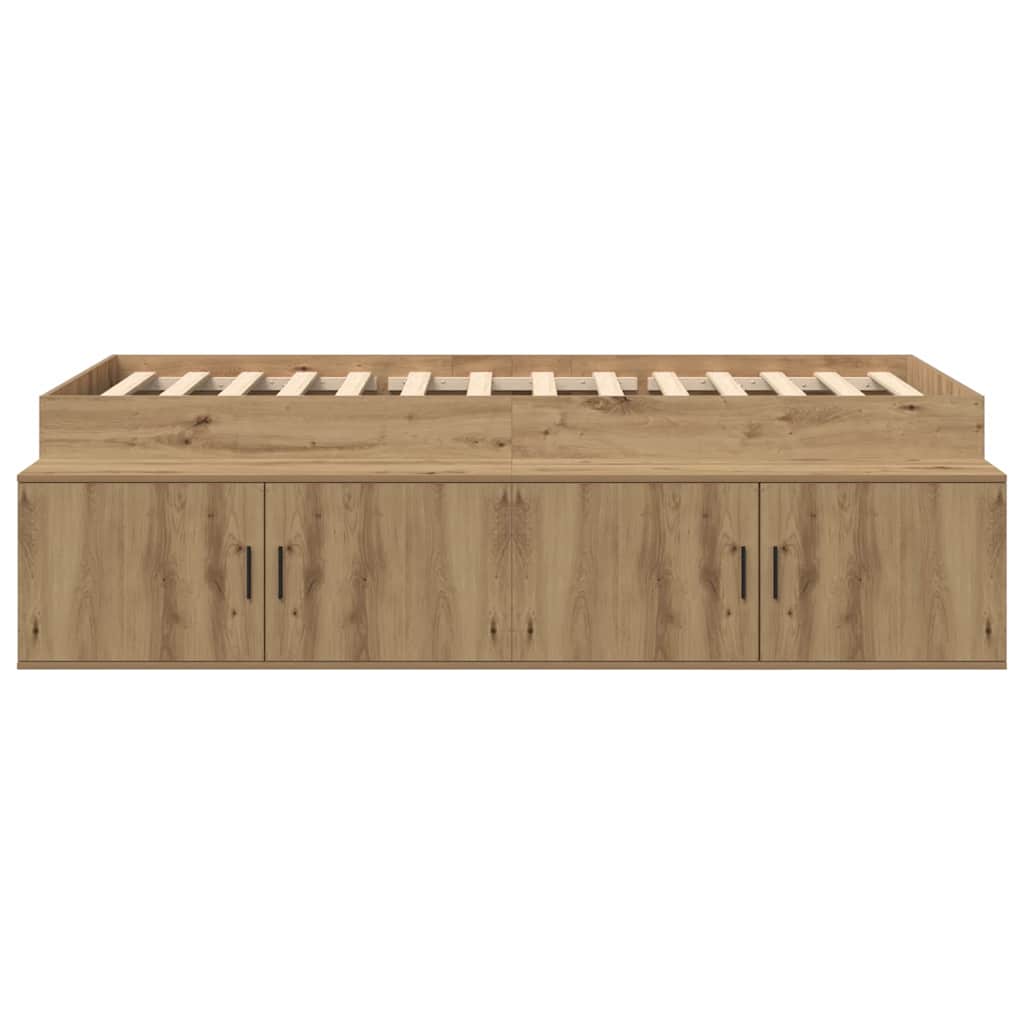 Bed Frame with Drawer Artisan Oak 90 x 200 cm Engineered Wood