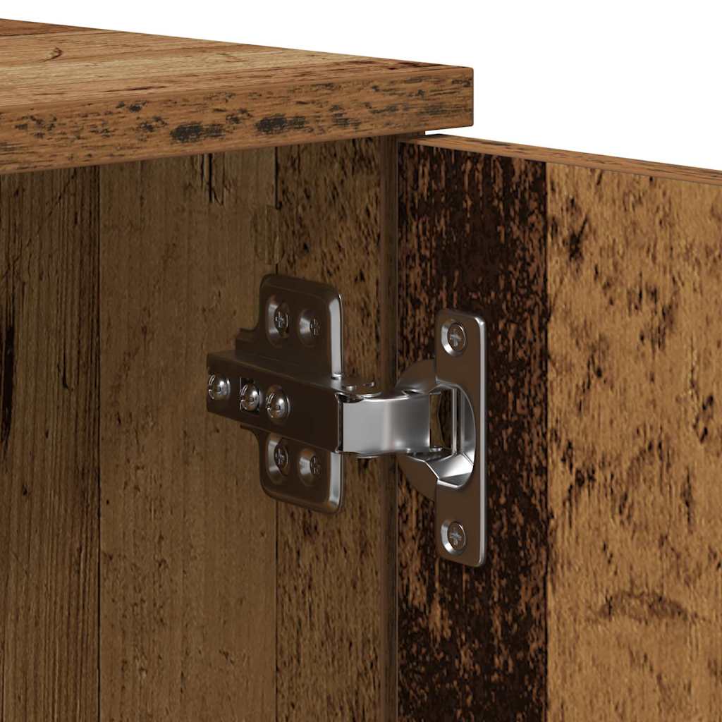 Bed Frame with Drawer Old Wood 70 x 190 cm Engineered Wood