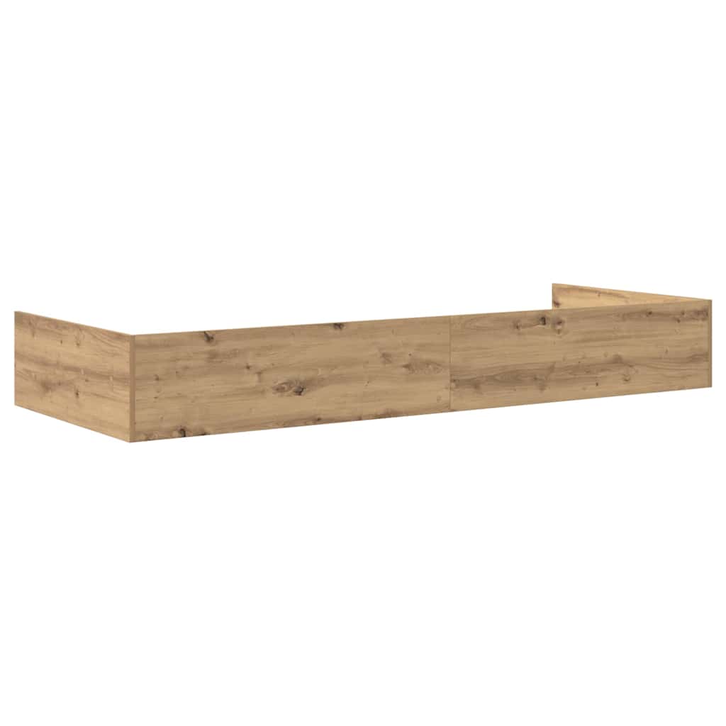 Bed Frame with Drawer Artisan Oak 90 x 200 cm Engineered Wood