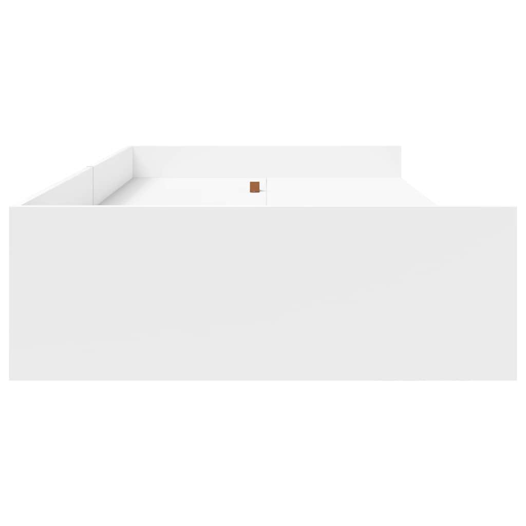 Bed Frame with Headboard White 80 x 200 cm Engineered Wood