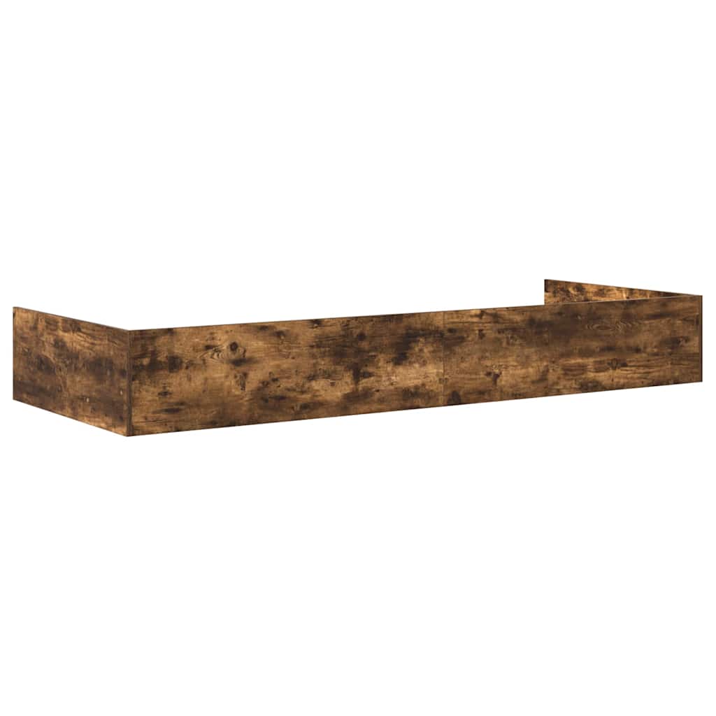 Bed Frame with Headboard Smoked Oak 80 x 200 cm Engineered Wood
