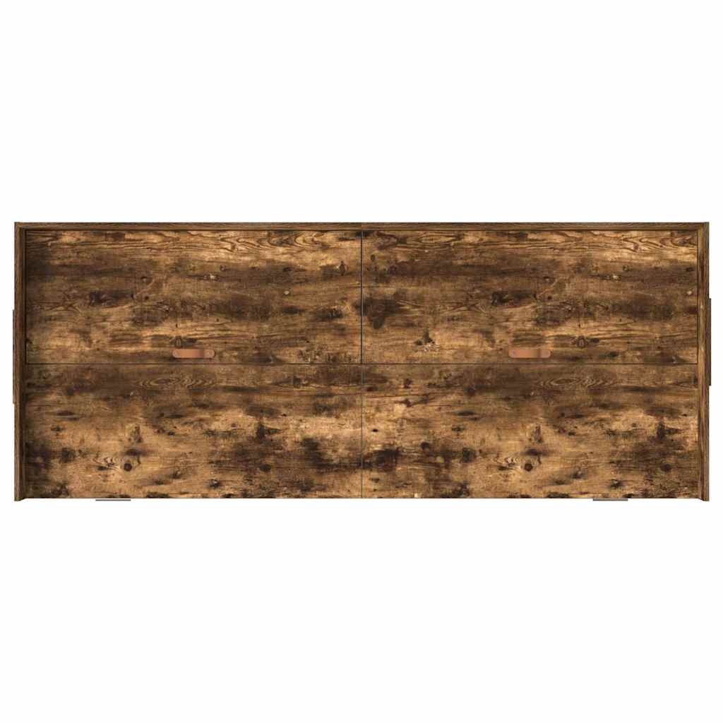 Bed Frame with Headboard Smoked Oak 80 x 200 cm Engineered Wood