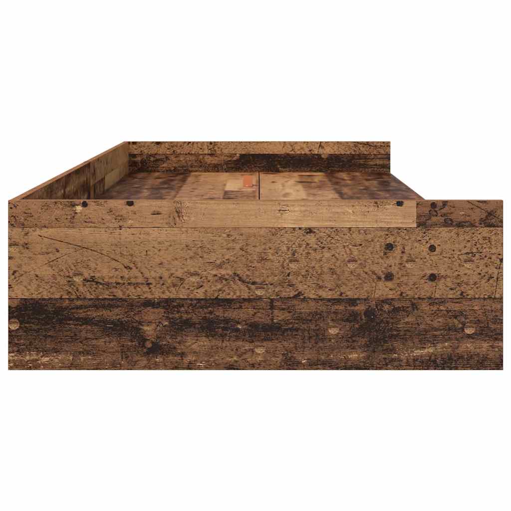 Bed Frame with Headboard Old Wood 80 x 200 cm Engineered Wood