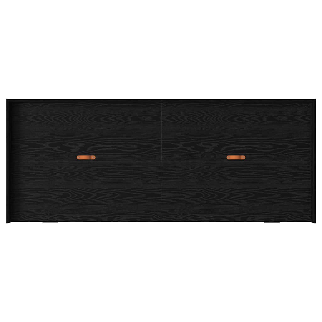 Bed Frame with Headboard Black Oak 90 x 190 cm Engineered Wood