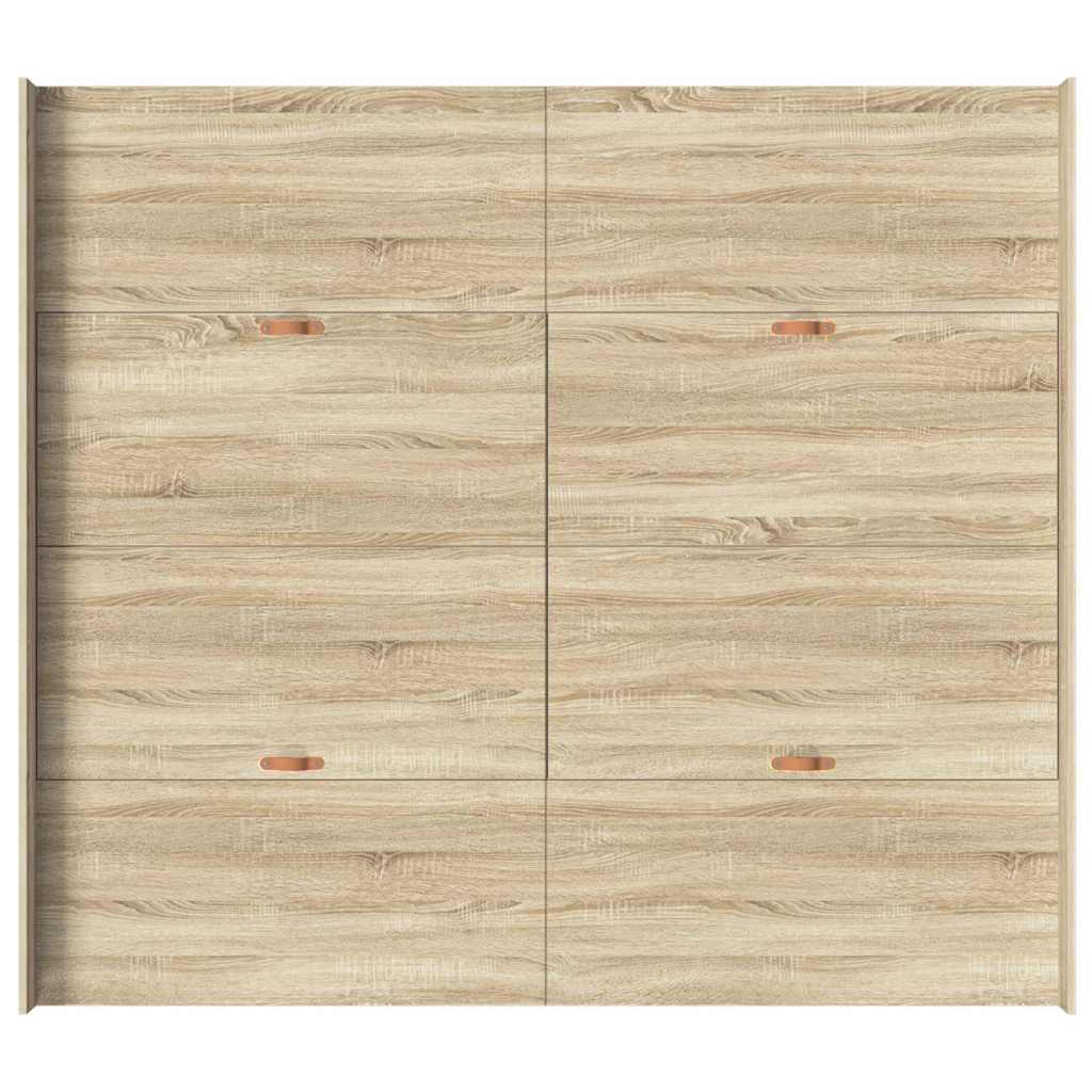Storage Bed Frame Sonoma Oak 180 x 200 cm Engineered Wood