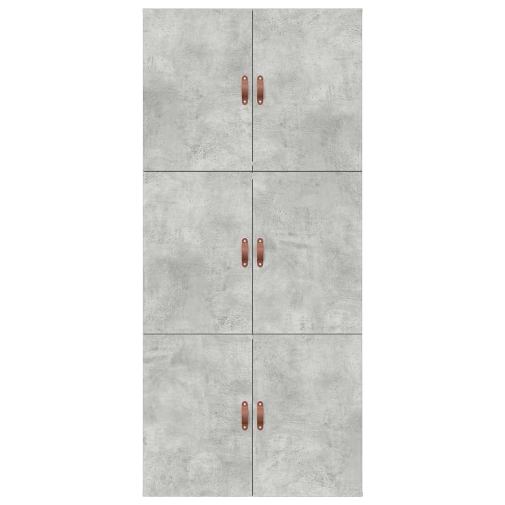 Storage Bed Frame Concrete Grey 80 x 200 cm Engineered Wood