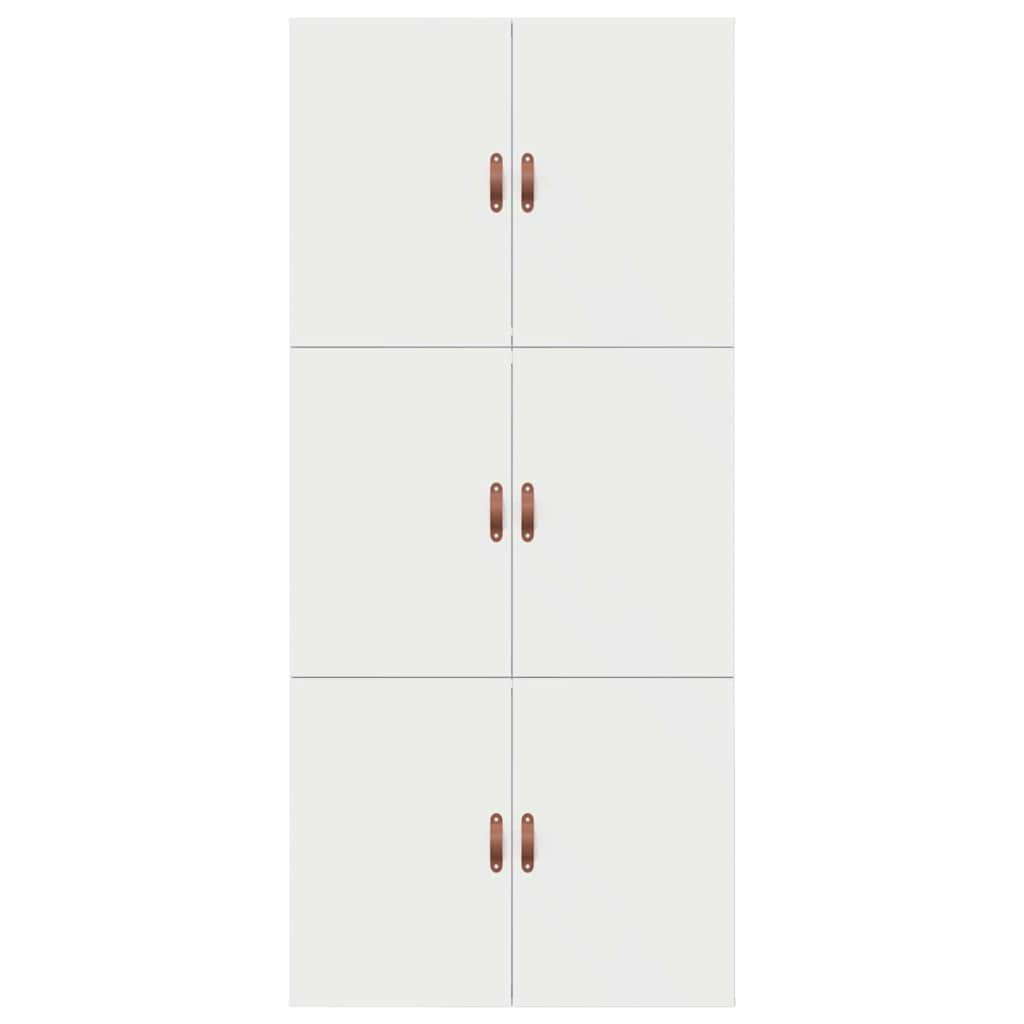Storage Bed Frame White 100 x 200 cm Engineered Wood