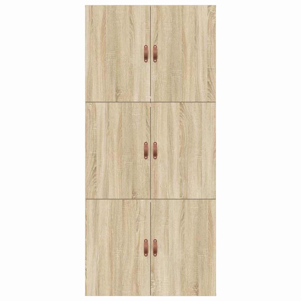 Storage Bed Frame Sonoma Oak 100 x 200 cm Engineered Wood