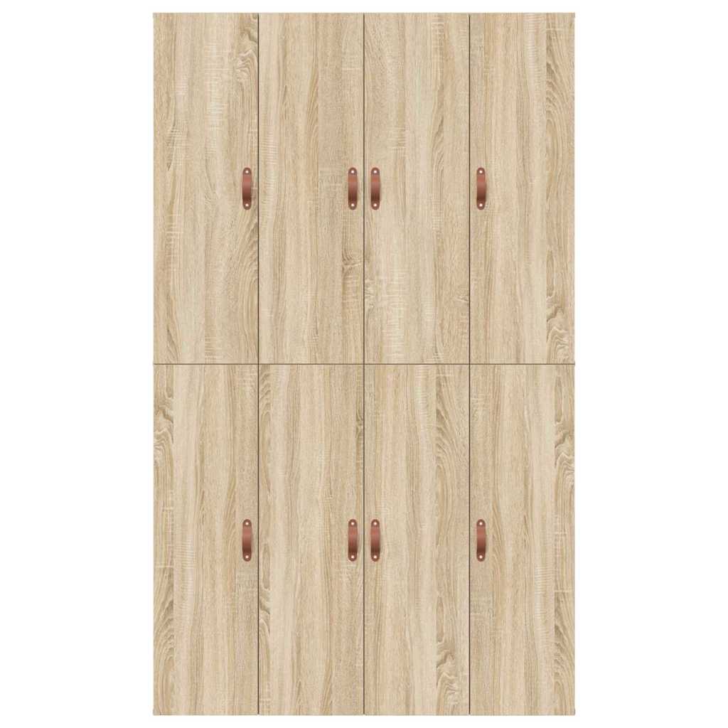 Storage Bed Frame Sonoma Oak 120 x 200 cm Engineered Wood