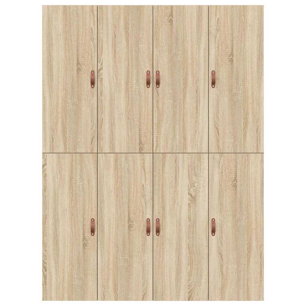 Storage Bed Frame Sonoma Oak 140 x 200 cm Engineered Wood