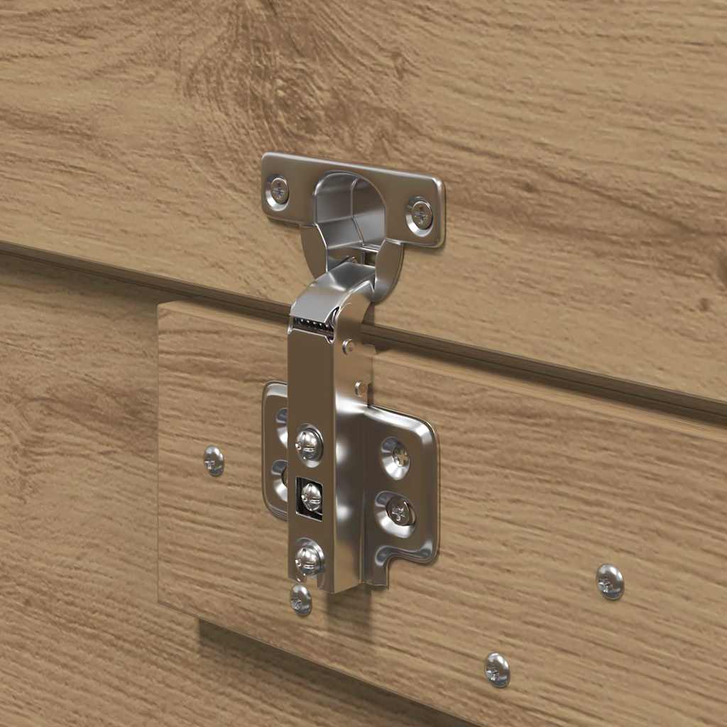 Storage Bed Frame Artisan Oak 150 x 200 cm Engineered Wood