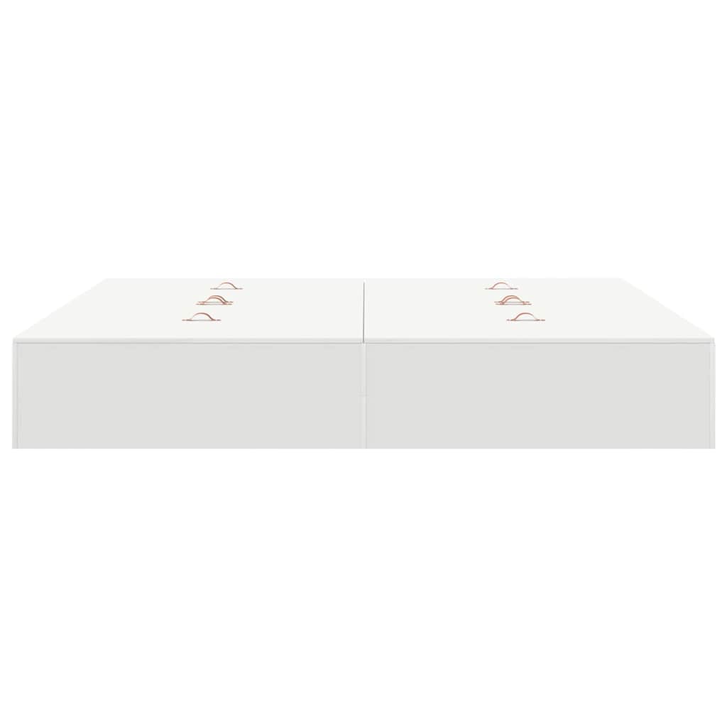 Storage Bed Frame White 180 x 200 cm Engineered Wood