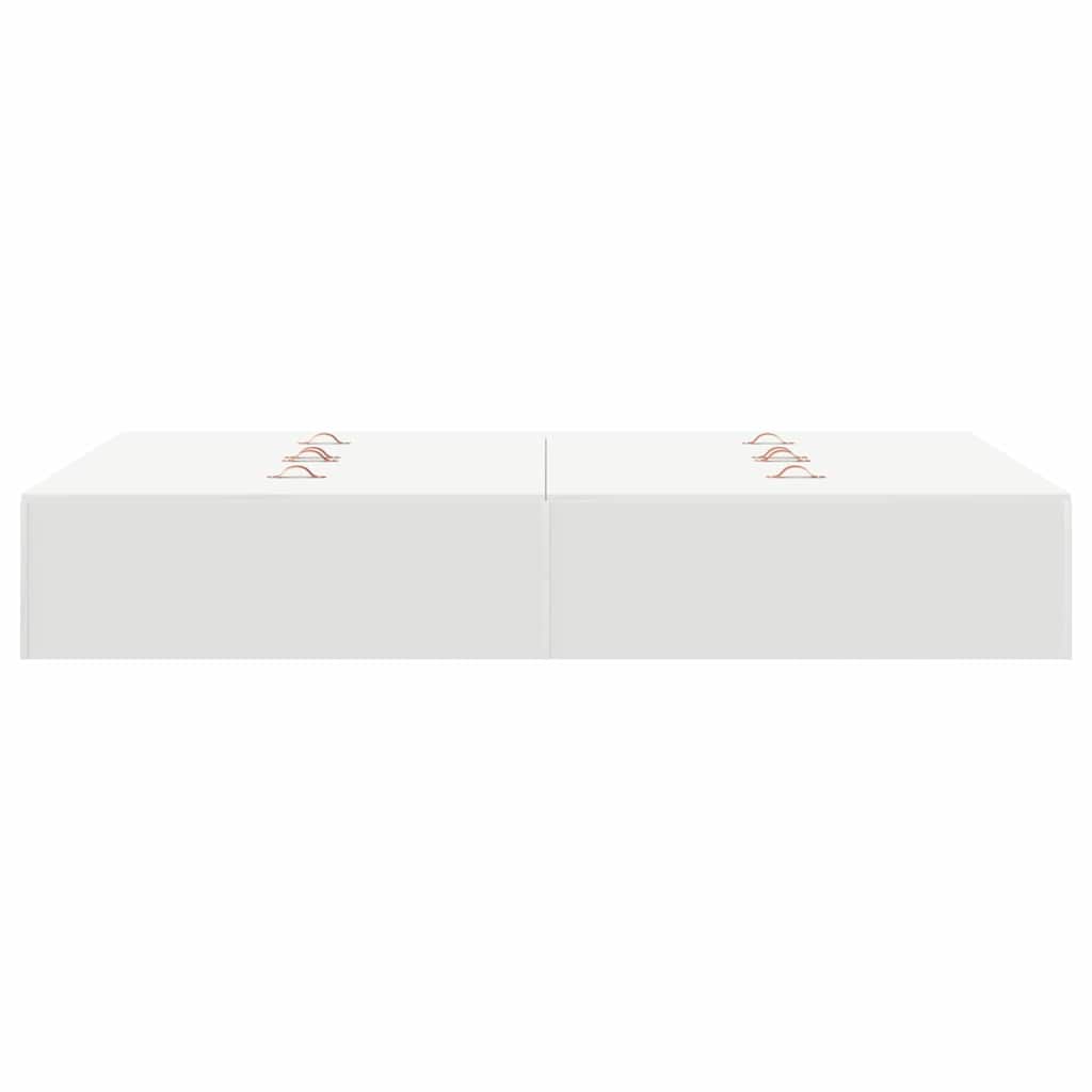 Storage Bed Frame White 120 x 190 cm Engineered Wood