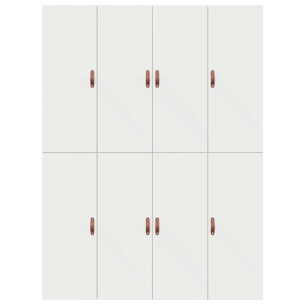 Storage Bed Frame White 140 x 190 cm Engineered Wood