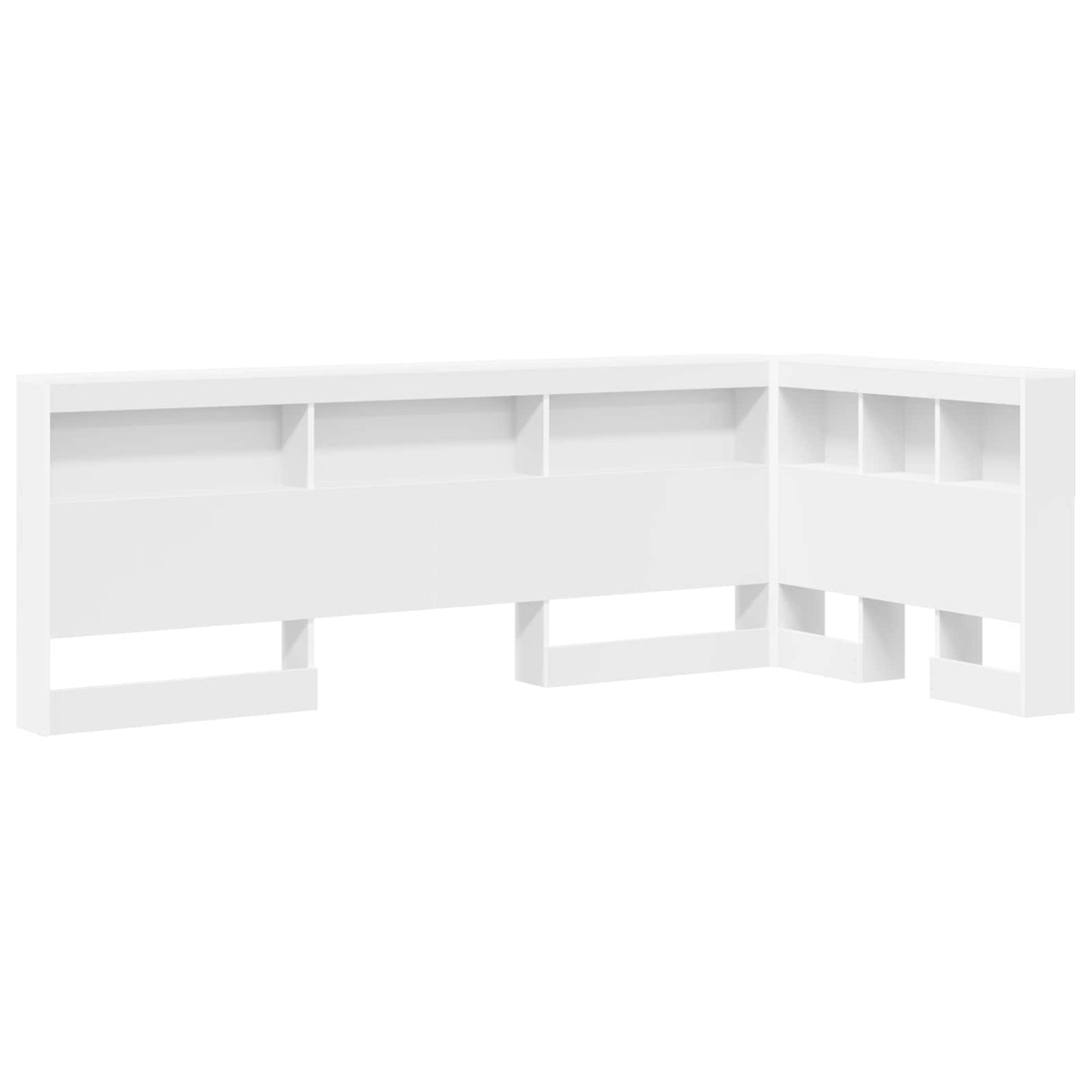 Storage Headboard with Shelf White 90 cm Engineered Wood