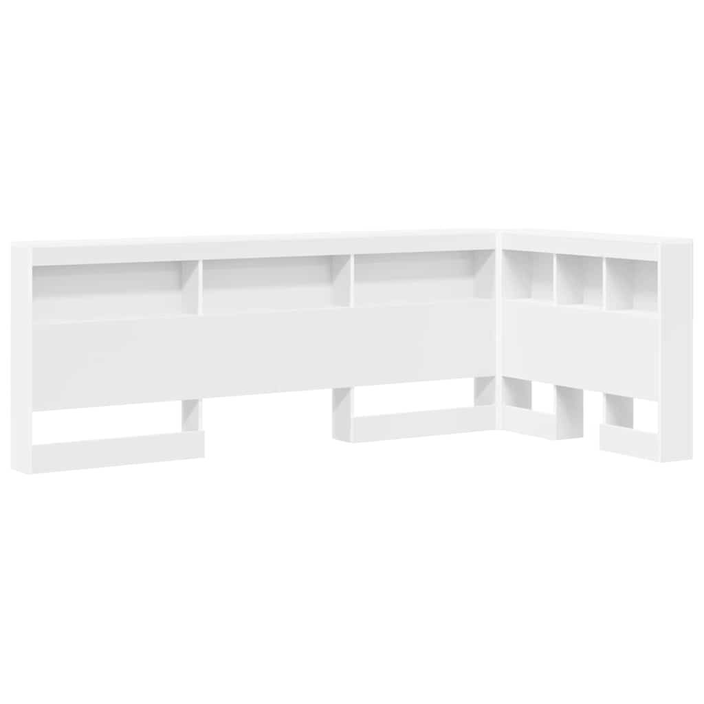 Storage Headboard with Shelf White 75 cm Engineered Wood