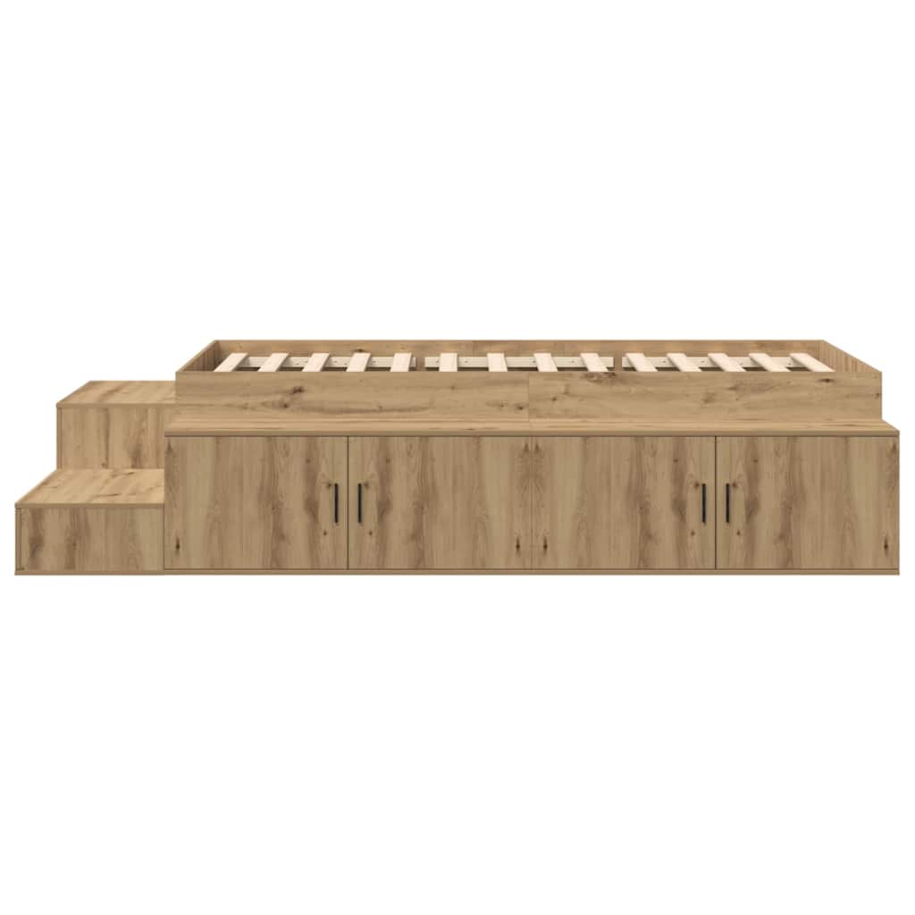 Storage Bed Frame Artisan Oak 80 cm Engineered Wood