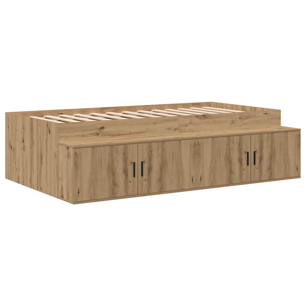 Storage Bed Frame Artisan Oak 75 cm Engineered Wood