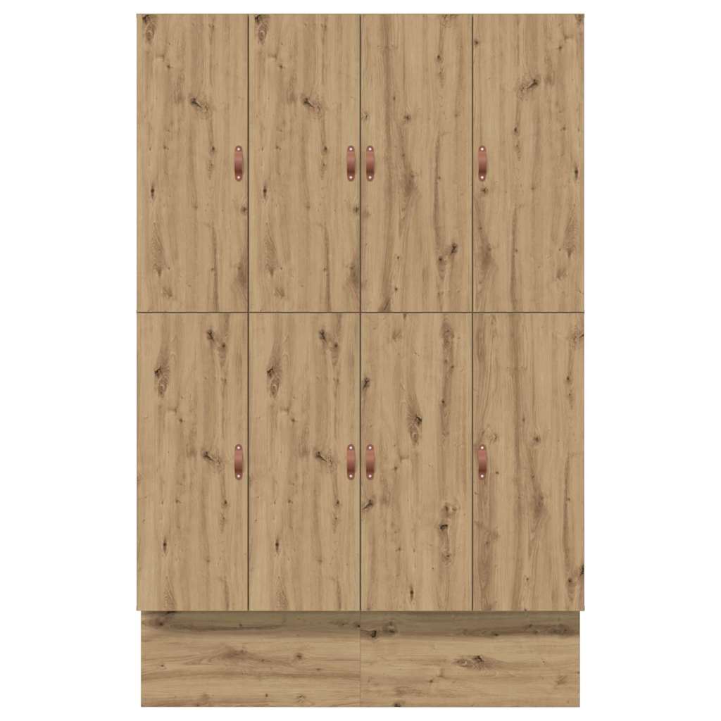Storage Bed Frame Artisan Oak 150 cm Engineered Wood