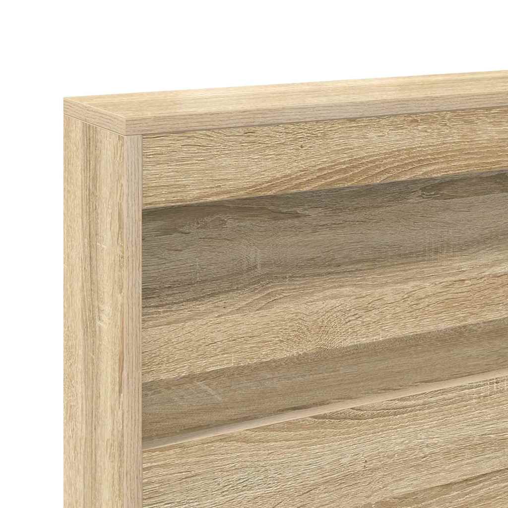 Bookcase Bed Sonoma Oak 75 x 190 cm Engineered wood