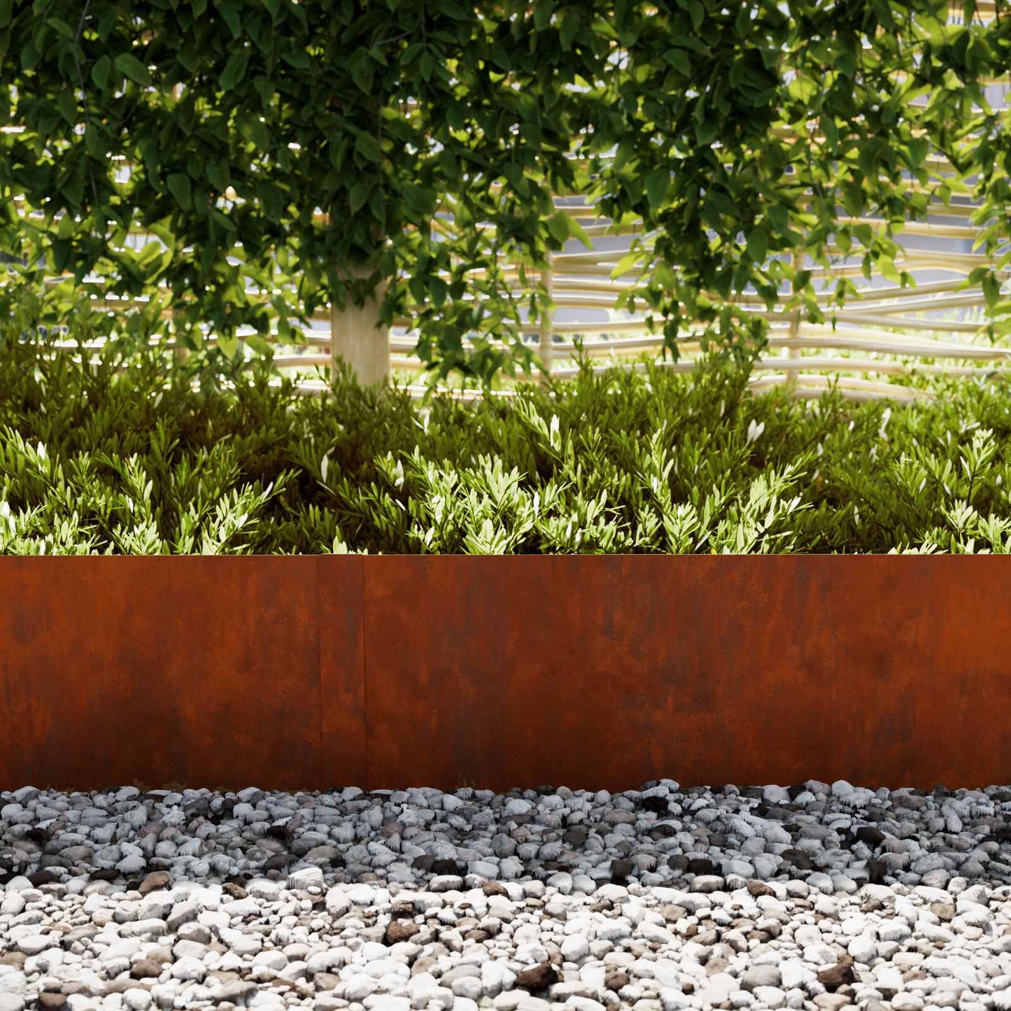 Lawn Edging 30 pcs 100 x 0.05 x 30 cm Weathering Steel Rusty