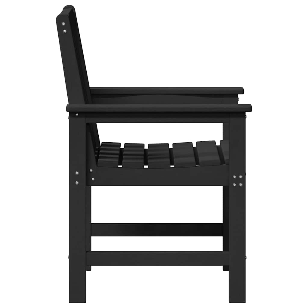 Garden Chair 4 pcs Black 65.5 x 59 x 88 cm Polyethylene