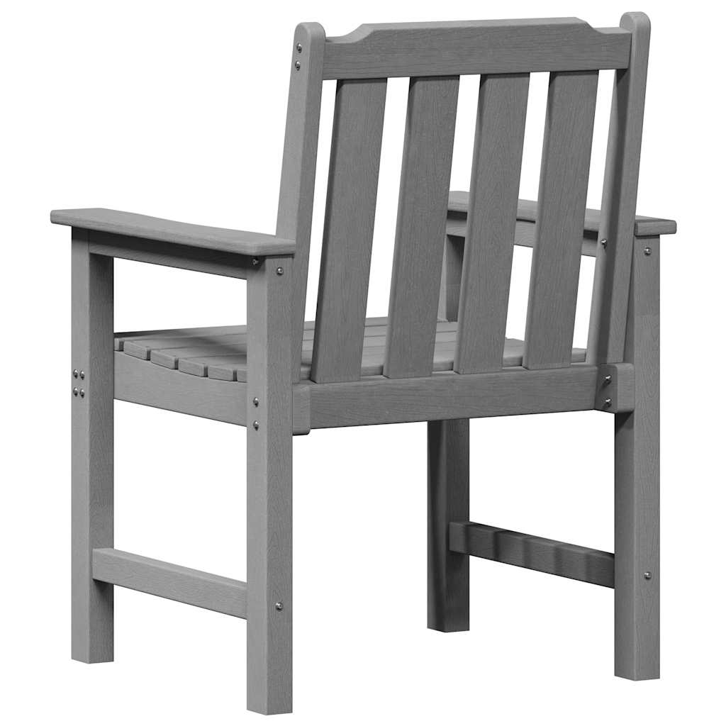 Garden Chair 6 pcs Light Grey 65.5 x 59 x 88 cm Polyethylene